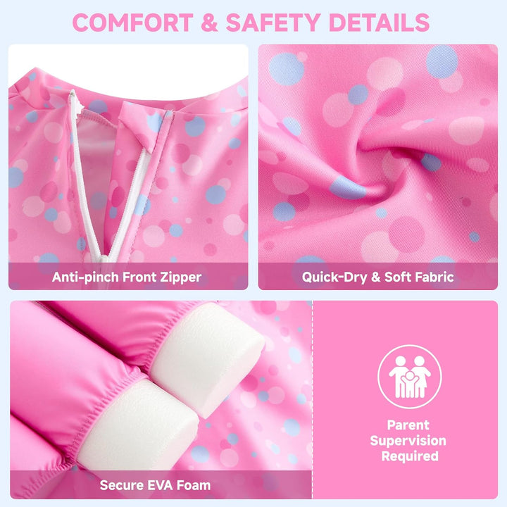 Badeanzug Baby Mädchen Jungen mit Floatation Kleinkind Schwimmtraining Hilfe Schwimmende Badeanzug E