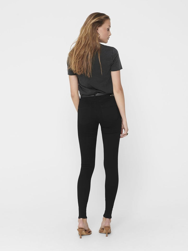 ONLY Women's Onlroyal Hw Sk Rock Coated PIM Noos Skinny Jeans M / 30L Schwarz (Schwarz), M / 30L Sch