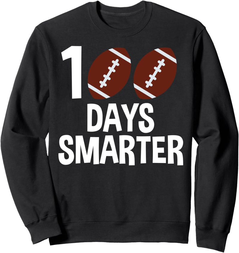 100 Days of School Elementary 2020 Student Football Sports Sweatshirt