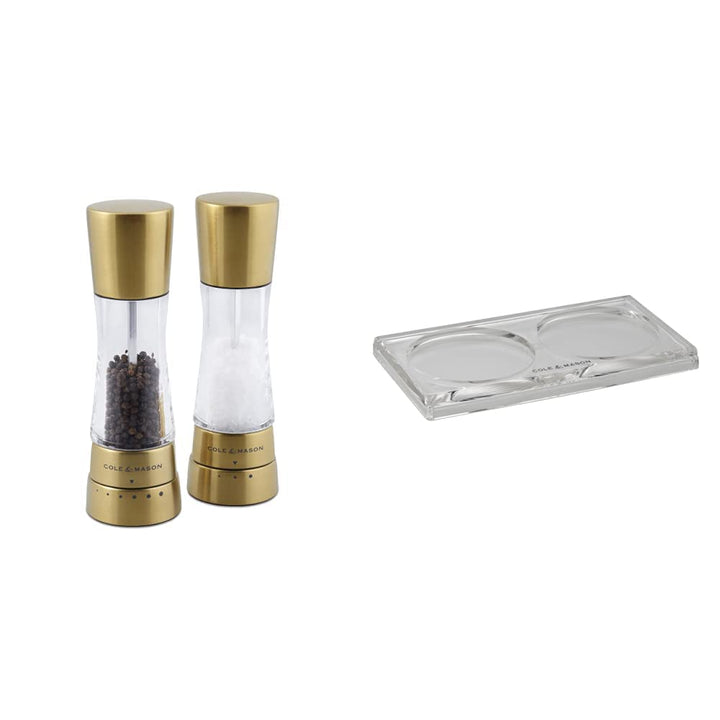 Cole & Mason H332017 Derwent Salz und Pfeffer Mühle Set (Gold) / Cole & Mason H306119 Ramsgate Klare