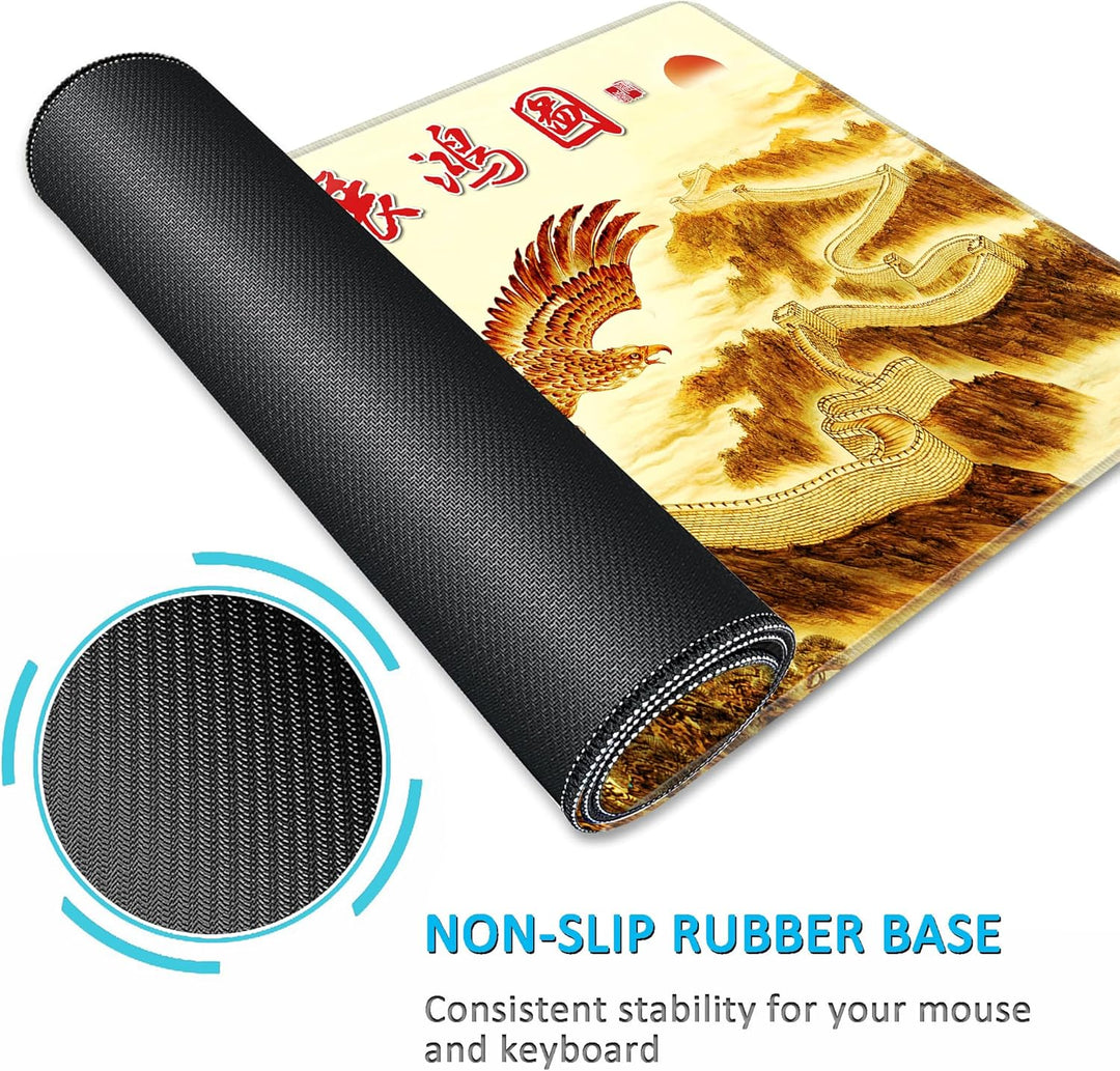 LL-COEUR Grosse Gaming Laptop Mauspad PC Tastatur Mausmatte XXL Schreibtischunterlage Büro Desk Pad