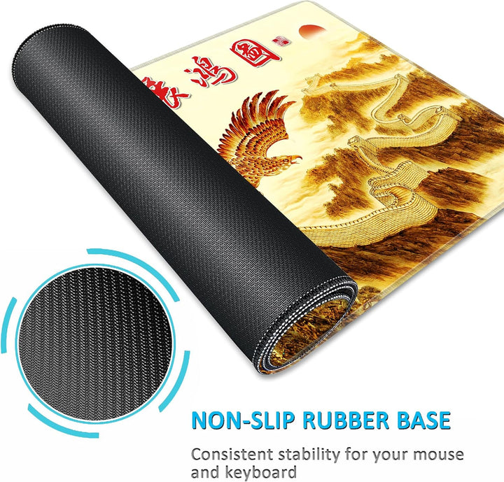 LL-COEUR Grosse Gaming Laptop Mauspad PC Tastatur Mausmatte XXL Schreibtischunterlage Büro Desk Pad
