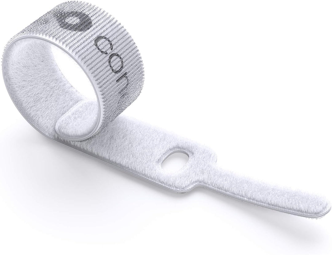 conecto Klett Kabelbinder 15cm Klettband mit Loop - Kabelmanagement Kabelorganizer Klettkabelbinder