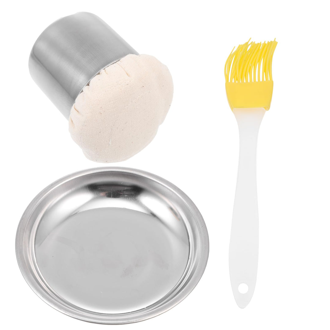 Doitool Edelstahl ÖL Pinsel FüR Pfannkuchen - Praktischer ÖL Applikator Mit 9.5 Cm Durchmesser FüR G
