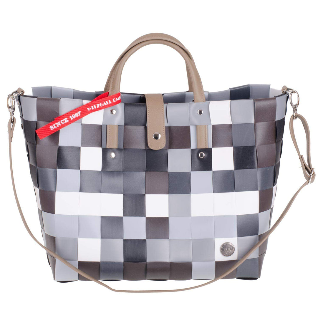 Witzgall Ice-Bag Original Shopper Young Style 5070 Einkaufskorb 36x27x16cm (schwarz-grau-Weiss)