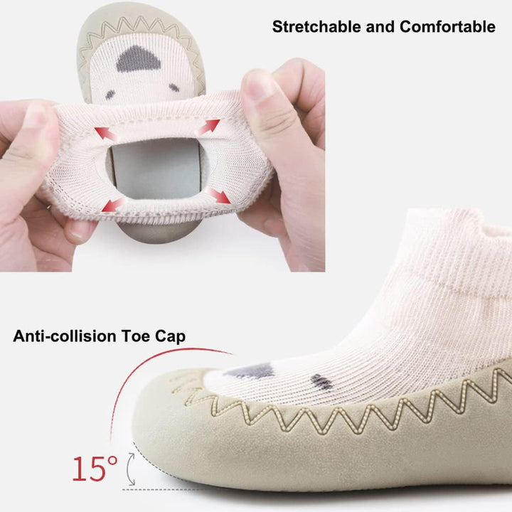 Baby Sockenschuhe Rutschfeste Niedlicher Cartoon Weicher Stricken Babybodenschuhe Kleinkind Schuhe 1