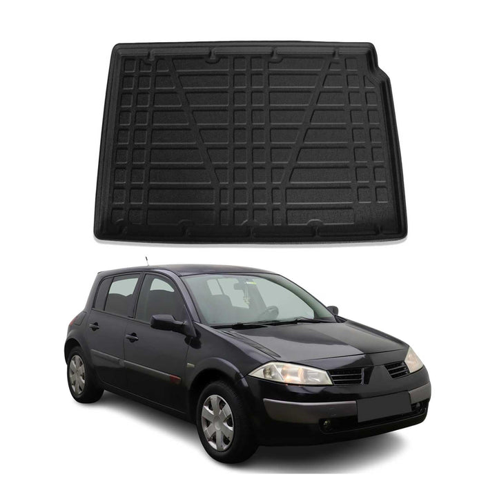 OMAC Kofferraumwanne Laderaumwanne kompatibel mit Renault Megane 2004-2010 Schrägheck Gummi Kofferra