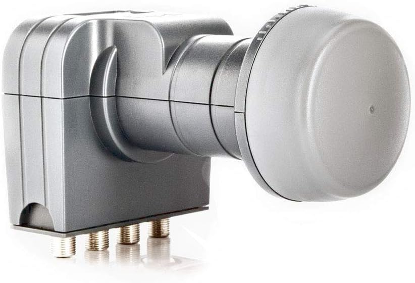 Fuba DAA 850 G Satellitenantenne 85cm Aluminium Grau DEK 417 Quad LNB Direktanschluss 4 Teilnehmer 8