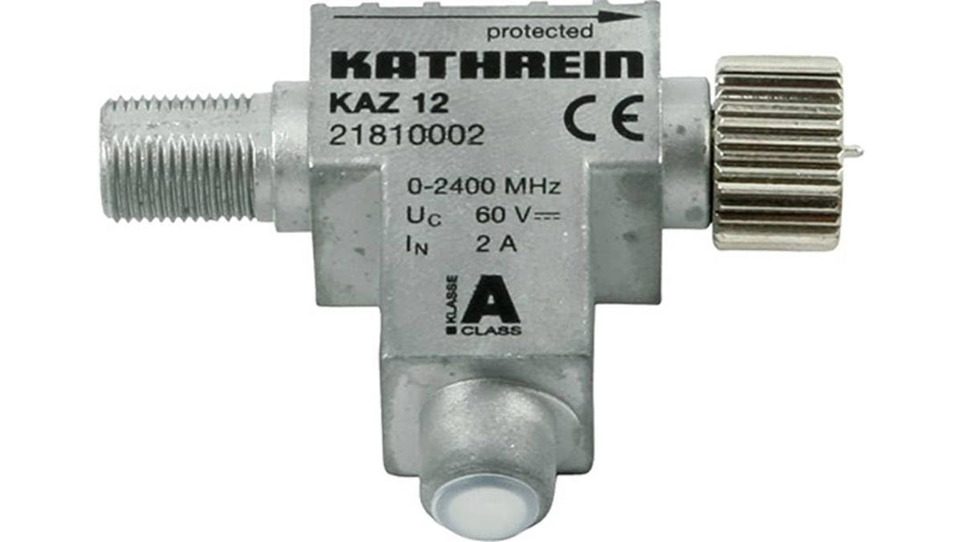 Kathrein Kaz 12 Blitzstromableiter (F-Connector HF-Anschluss) 0-2400 MHz, KAZ12 Single, Single
