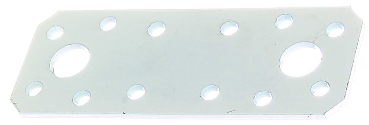 Alberts 846329 Flachverbinder | weiss kunststoffbeschichtet | 96 x 35 mm | 50er Set 100 x 35 mm / 50
