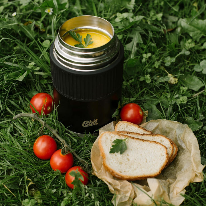 Esbit Thermobehälter Sculptor für Essen - Warmhaltebehälter 1000 ml in Schwarz mit Manschette in Ede