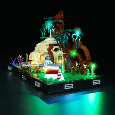 Licht-Set Für Lego 75330 Jedi Training on Dagobah - Diorama Bausteinen Modell - Modell Set Nicht Ent