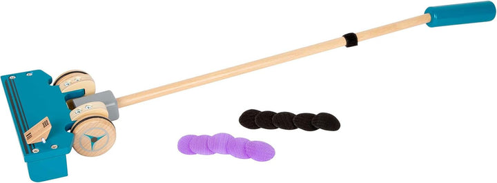 small foot Schiebespielzeug Staubsauger aus Holz, Lauflernhilfe und Rollenspielzeug für Kinder ab 18