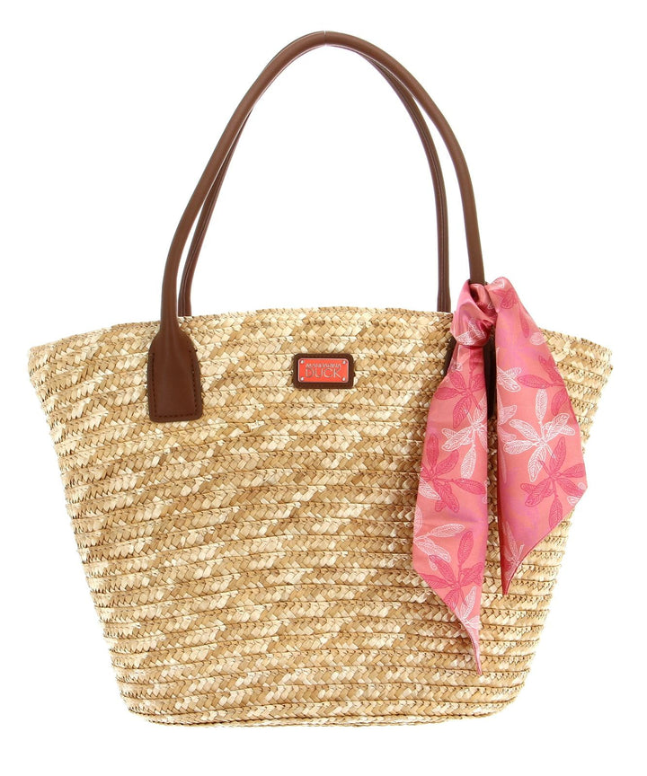 Mandarina Duck Damen Seashell Straw Bag Coral, Coral