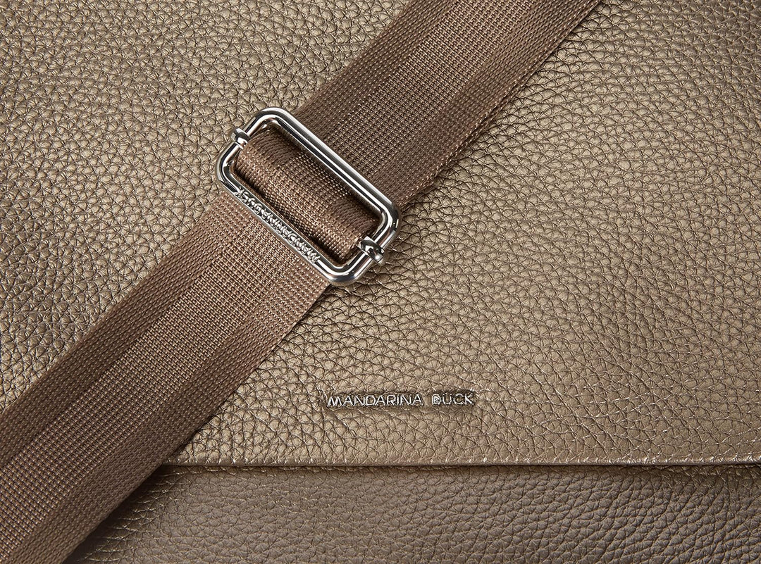 Mandarina Duck Damen Mellow Lux Schultertaschen Light Gold, Light Gold