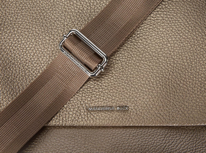 Mandarina Duck Damen Mellow Lux Schultertaschen Light Gold, Light Gold