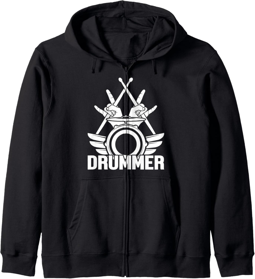 Drummer Musik Schlagzeuger Spieler Drummer Trommel Drums Kapuzenjacke