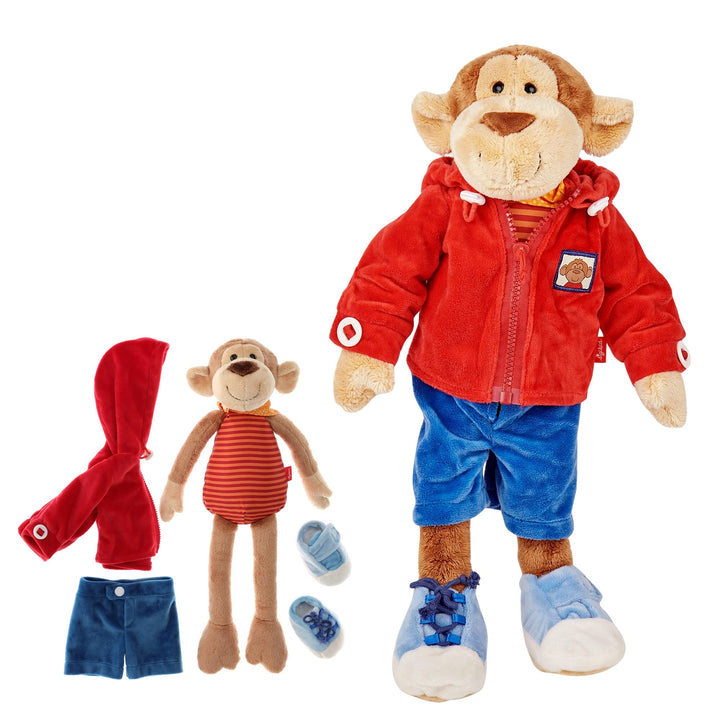 SIGIKID 40989 Lernaffe Soft PlayQ Mädchen und Jungen Lernspielzeug empfohlen ab 1 Jahr mehrfarbig, S