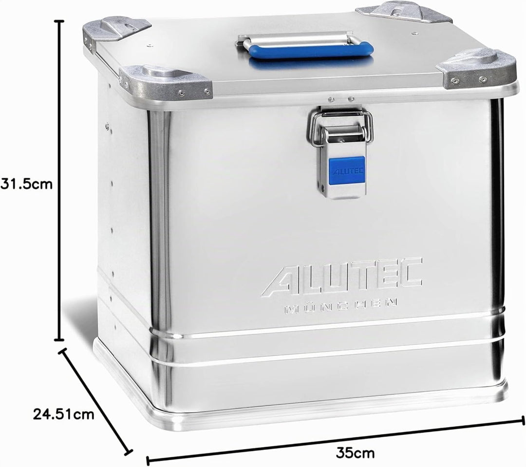 ALUTEC Aluminiumbox INDUSTRY 27 (Inhalt 27 l, Innenmasse (LxBxH) 350 X 245 X 315 mm, staub-/spritzwa