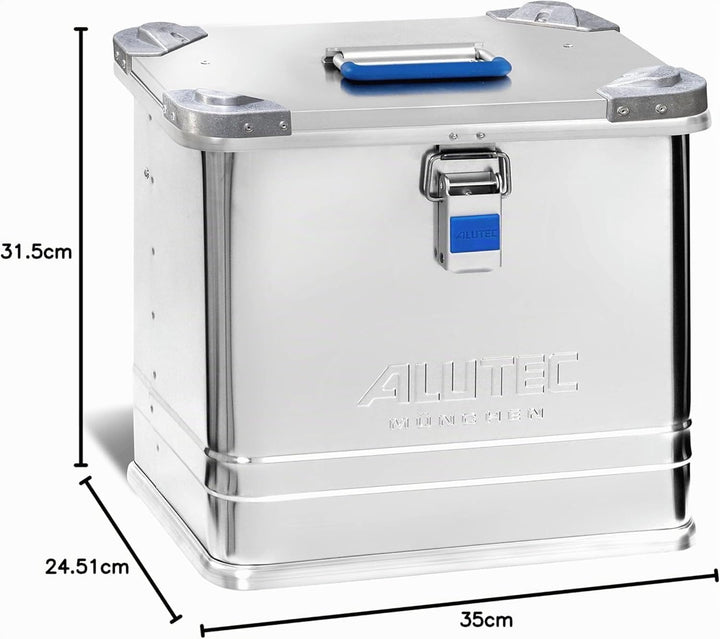 ALUTEC Aluminiumbox INDUSTRY 27 (Inhalt 27 l, Innenmasse (LxBxH) 350 X 245 X 315 mm, staub-/spritzwa