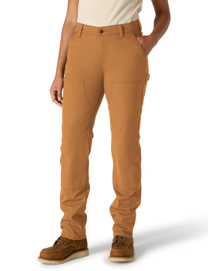 Carhartt Damen Rugged Flex Loose Fit Canvas Double-Front Work Pant Hose XXS Braun (Carhartt Brown),