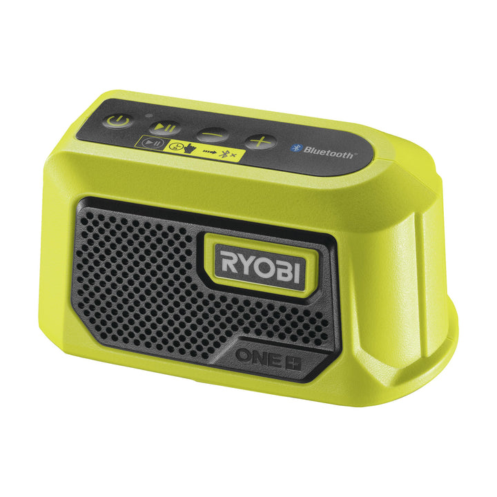 RYOBI 18 V ONE+ Akku-Bluetooth Box Mini RBTM18-0 (Ausgangsleistung 5 Watt, Lautsprecher Durchmesser