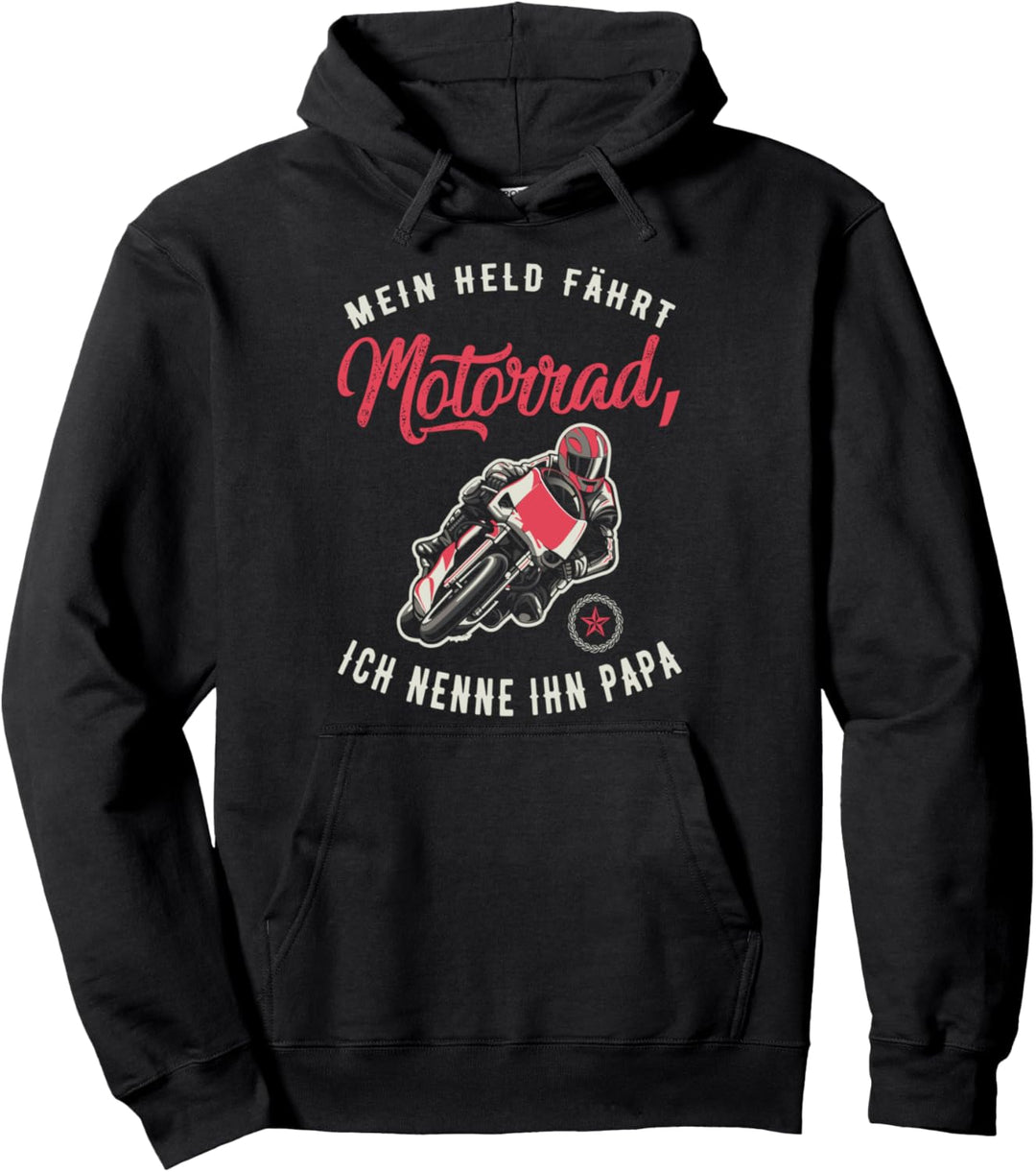 Motorrad Motiv Superbike Rennmaschine mit Biker Spruch Pullover Hoodie