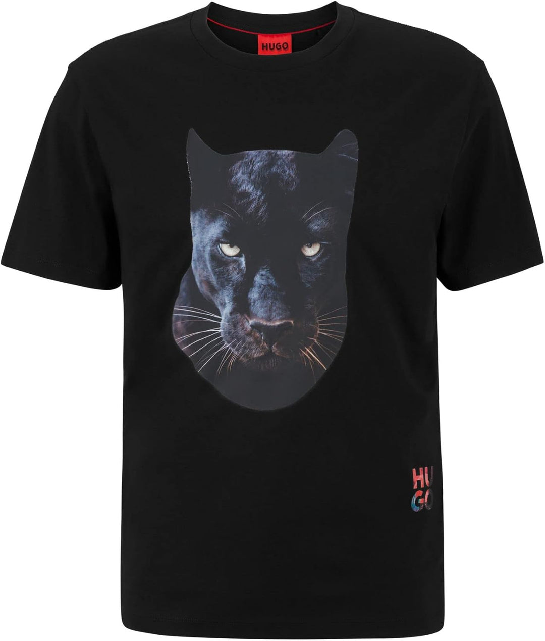 HUGO Herren Deetah T-Shirt aus Baumwoll-Jersey mit Jaglion-Print XS Black1, XS Black1