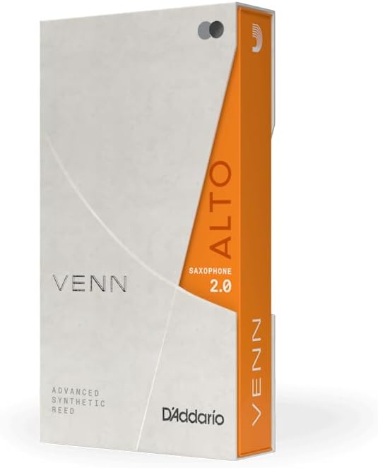 D'Addario VENN G2 Synthetische Altsaxophon-Blätter - Altsaxophon-Blätter mit fortschrittlicher synth