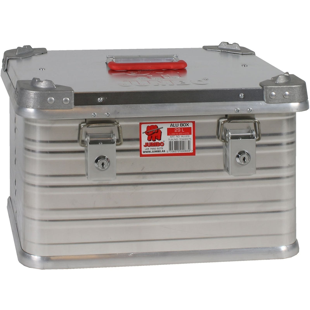 JUMBO Aluminium-Box Aluminiumkoffer Kiste Aufbewahrungsbox extrem robust (29 liter), 29 Liter