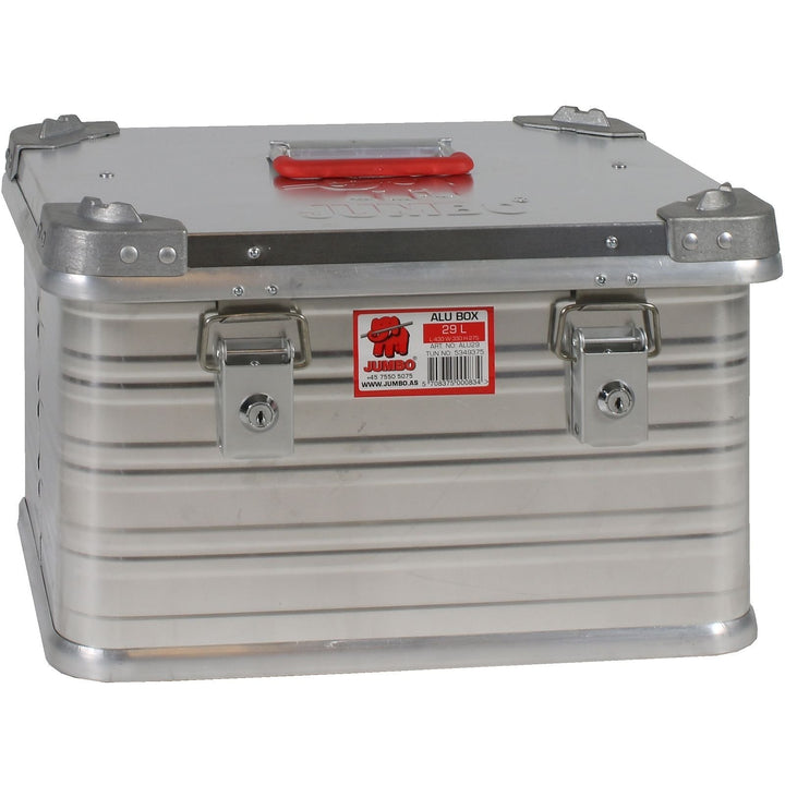 JUMBO Aluminium-Box Aluminiumkoffer Kiste Aufbewahrungsbox extrem robust (29 liter), 29 Liter