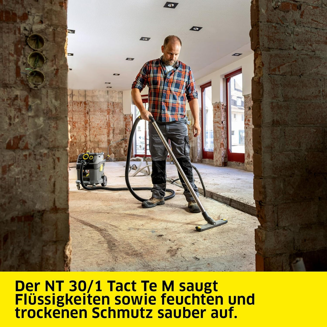 Kärcher Nass-/Trockensauger NT 30/1 Tact Te M, Leistung: max. 1380 W, Kunststoffbehälter: 30 l, Gerä