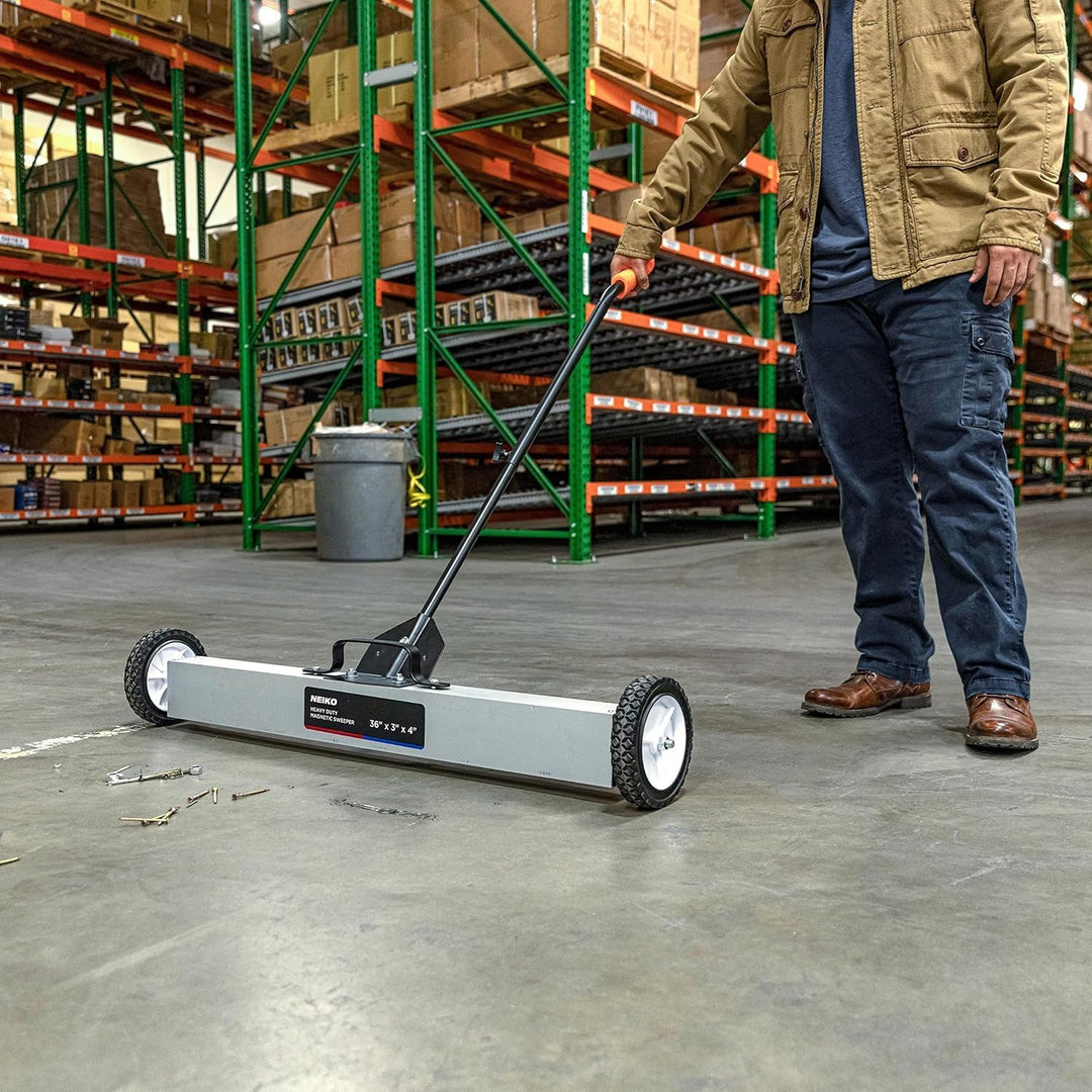 Neiko® Heavy Duty 61 cm Magnet Sweeper Metall Tonabnehmer Werkzeug mit Schnellspanner höhenverstellb