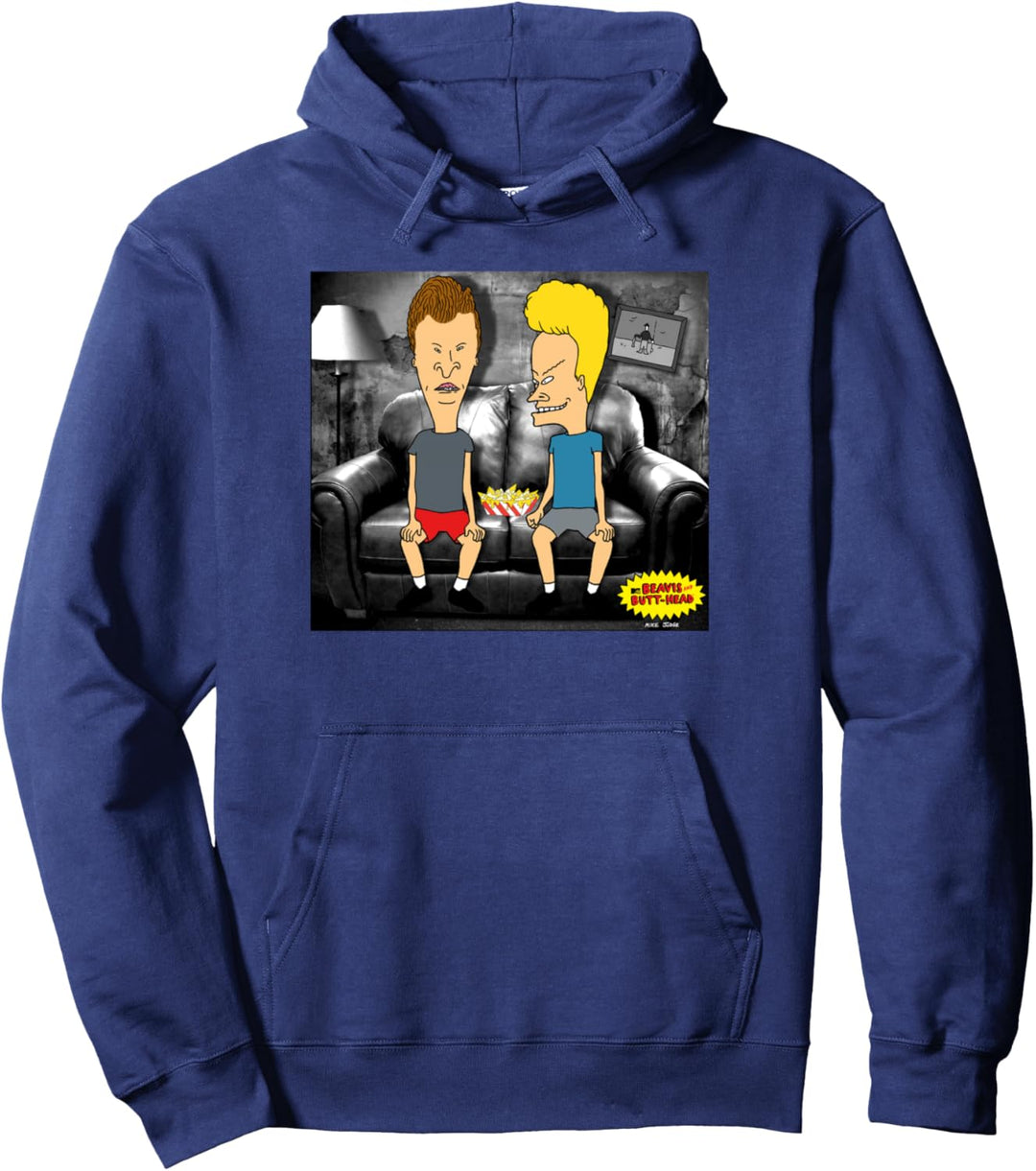 Beavis and Butt-Head Couch Nachos Pullover Hoodie