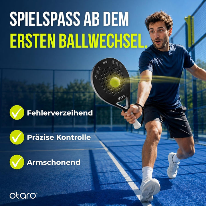OTARO Padelschläger für Anfänger & Fortgeschrittene | Ultraleicht & ausbalanciert | Padel Schläger C