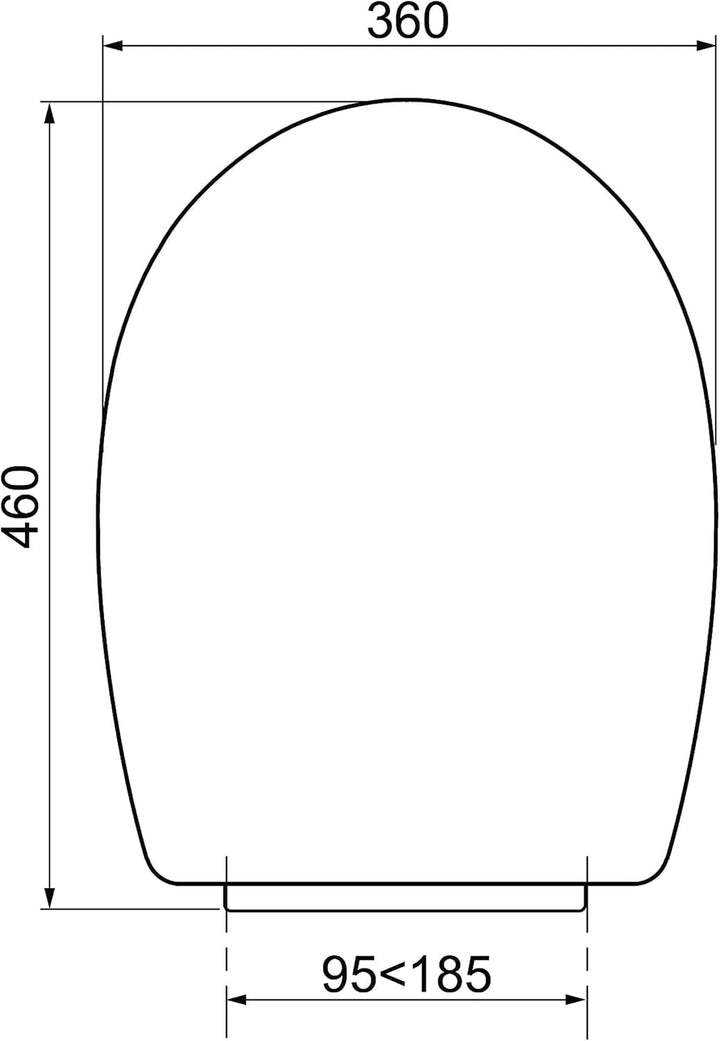 Wirquin 20724242 WC-Sitz Marbella, Thermoplast, blau
