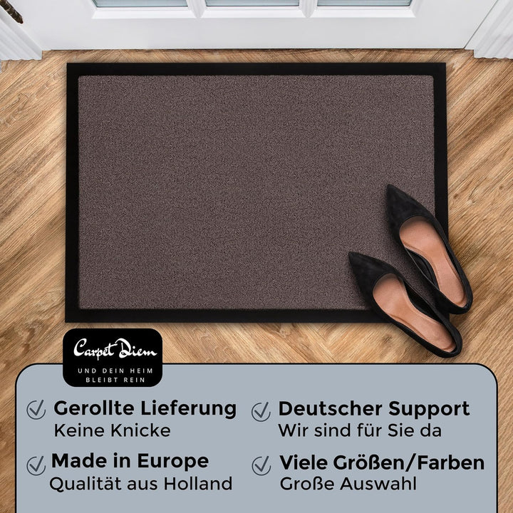 Carpet Diem Fussmatte, einfach sauber I Schmutzfangmatte Eingangsbereich - Fussmatte Innen & Aussen,