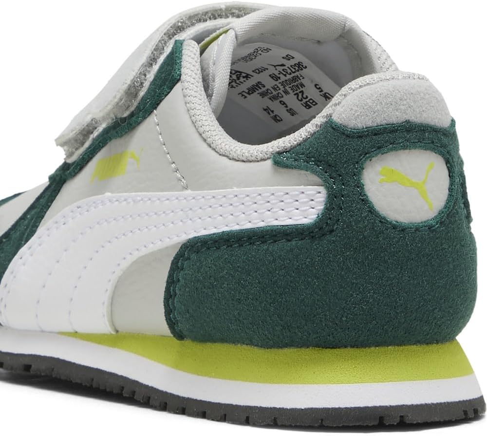 PUMA Unisex Baby Cabana Racer Sl 20 V Inf Sneaker 19 EU Cool Light Gray Puma White Dark Myrtle Lime