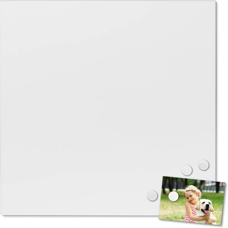 banjado® Magnettafel 50 x 50cm / Magnetwand aus Metall/Magnetpinnwand als Memoboard/Pinnwand Magnett