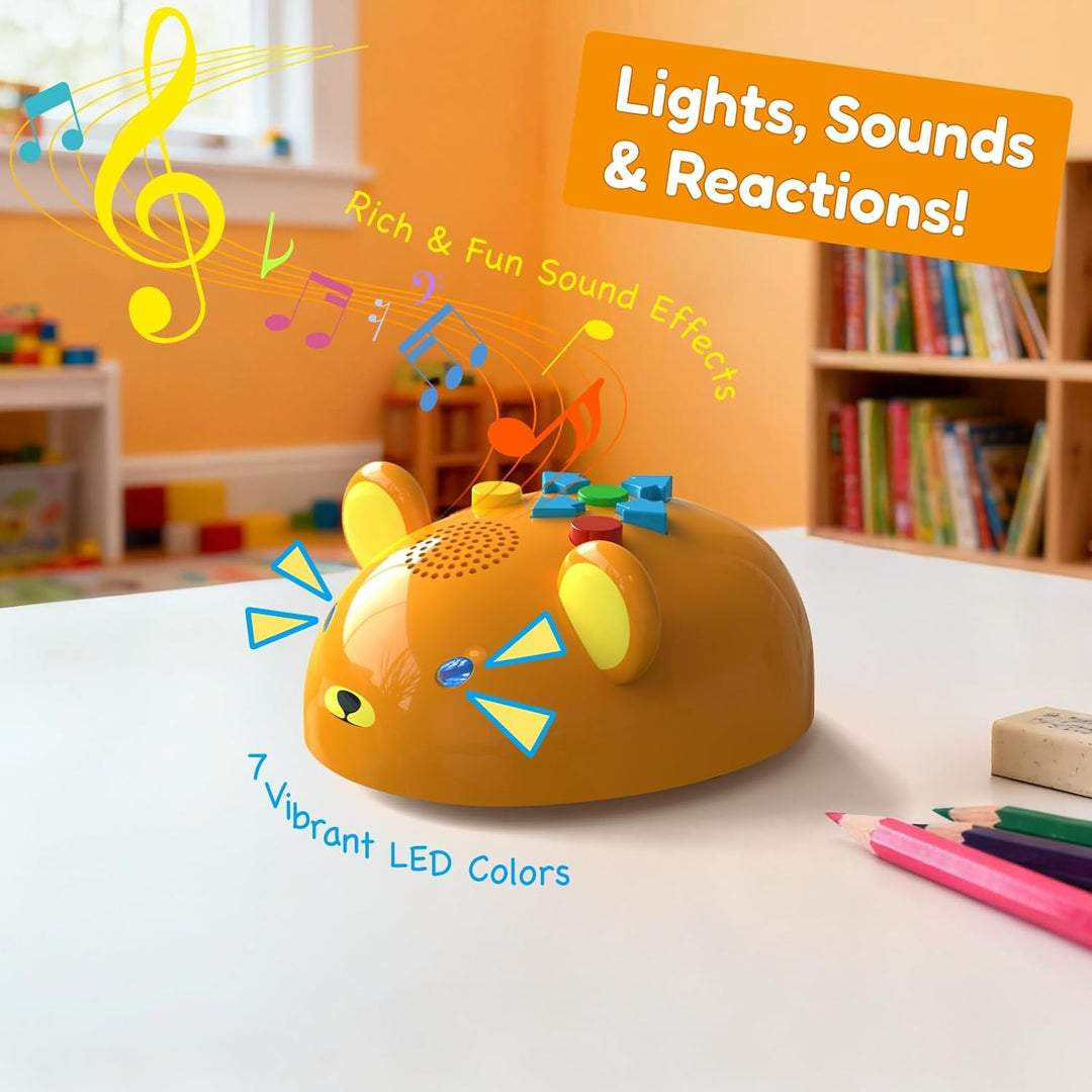 Apitor Robot Bear, Programmierroboter für Kinder ab 3 Jahre, Bildschirmfreies Erstes Coding-Spielzeu