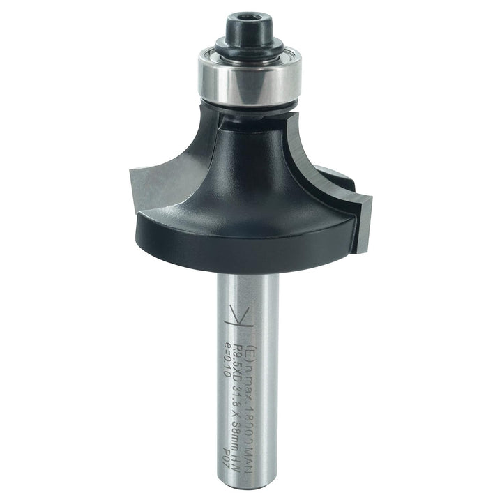 ENT 14294 Abrundfräser HW, Schaft (S) 8 mm, Durchmesser (D) 31,8 mm, NL 15,9 mm, R 9,5 mm, SL 32 mm,