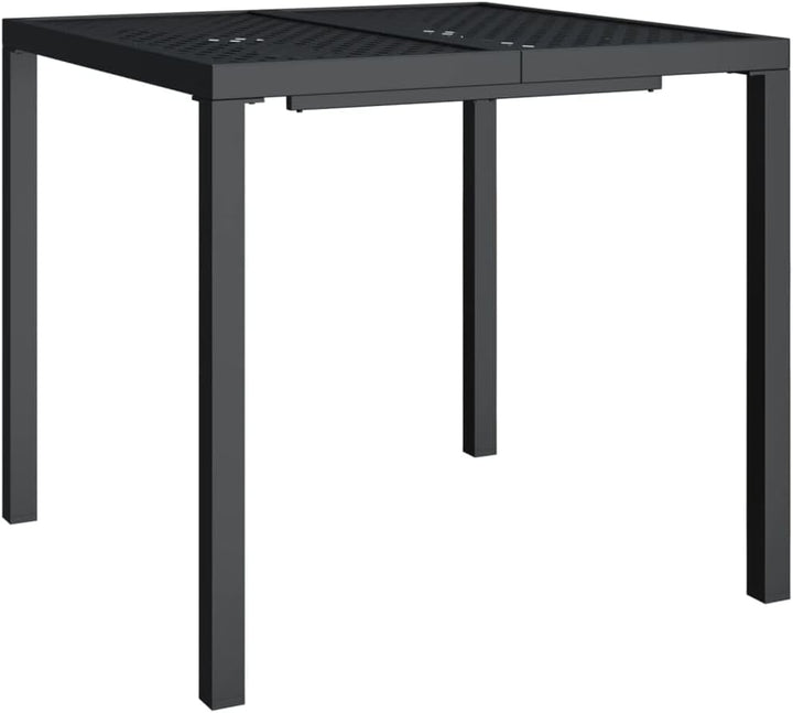 vidaXL Gartentisch, Garten Esstisch Mesh-Design, Terrassentisch Stahlgestell, Gartenmöbel Tisch, Mod