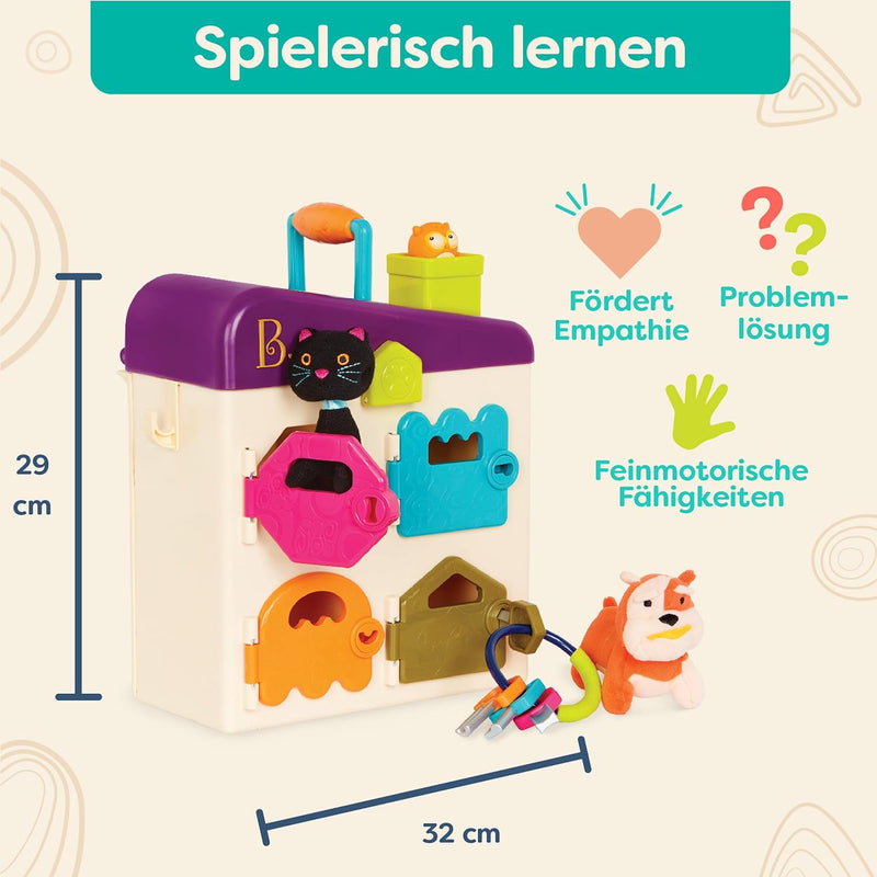 B. toys Tierarztkoffer für Kinder mit Kuscheltieren, Stethoskop, Spritze und mehr – Arztkoffer Tiera