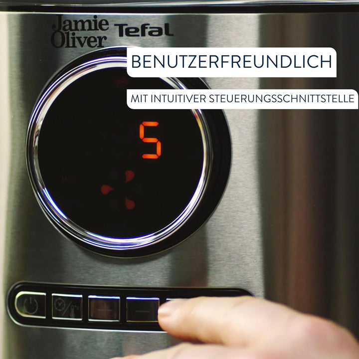 Jamie Oliver by Tefal Ultra Fry Heissluftfritteuse, 1630 W, XL-Kapazität (4,2 L), Temperatureinstell