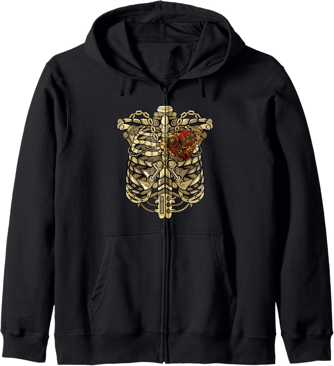 Steampunk Mechanik Viktorianisch Cosplay Geschenk - Skelett Kapuzenjacke