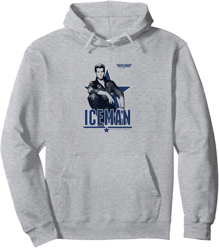 Top Gun Iceman Portrait Poster Pullover Hoodie