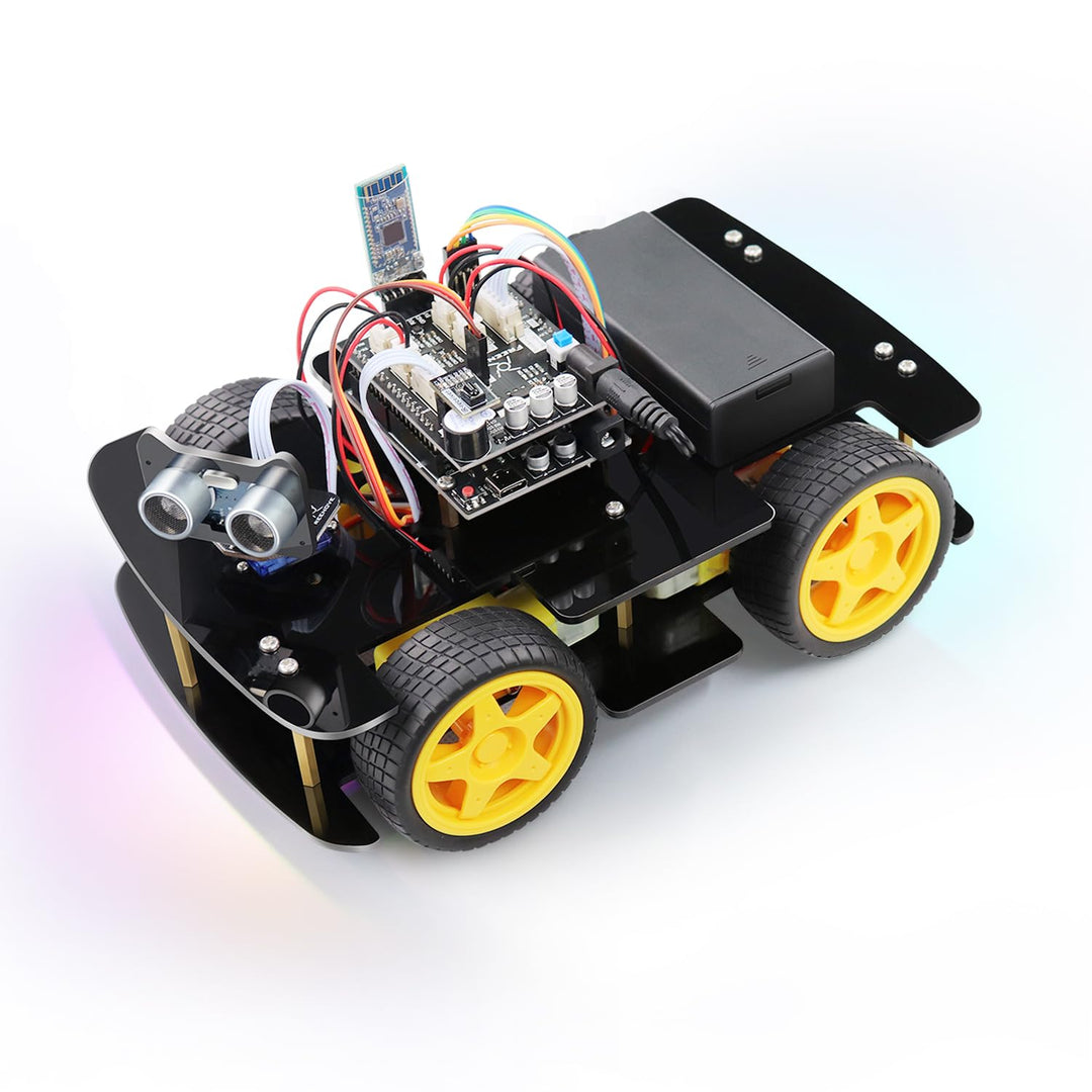FREENOVE 4WD Car Kit (Compatible with Arduino IDE), Line Tracking, Obstacle Avoidance, Ultrasonic Se