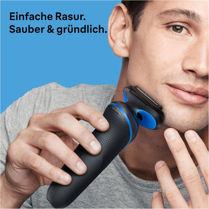 Braun Series 5 Elektrorasierer, EasyClean Rasierer Herren, Wet & Dry, Geschenk Mann, Made in Germany