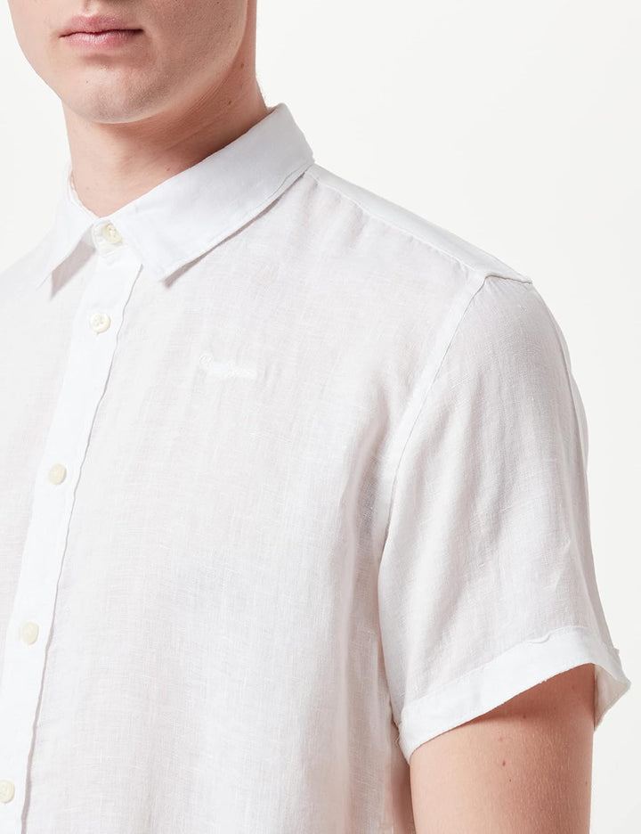 Pepe Jeans Herren Hemd Parks XXL Weiss (White), XXL Weiss (White)