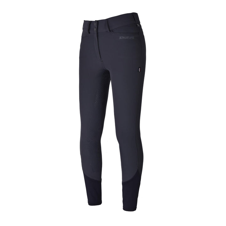 Kingsland Damen Reithose Silikon Vollbesatz KLKadi E-Tec schwarz 34 Navy, 34 Navy